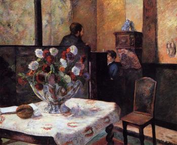 保羅 高更 Interior of the Painter's House, rue Carcel